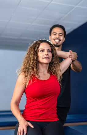 stretching-and-smiling